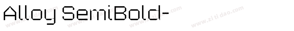Alloy SemiBold字体转换